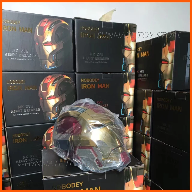 Iron Man Helmet Mk17/Mk5 Voice Remotely Controlled Wearable Mecha Helmet Cosplay Prop For Decoration Surprise Xmas Gift
Iron Man Helmet Mk17/Mk5 Voice Remotely Controlled Wearable Mecha Helmet Cosplay Prop For Decoration Surprise Xmas Gift