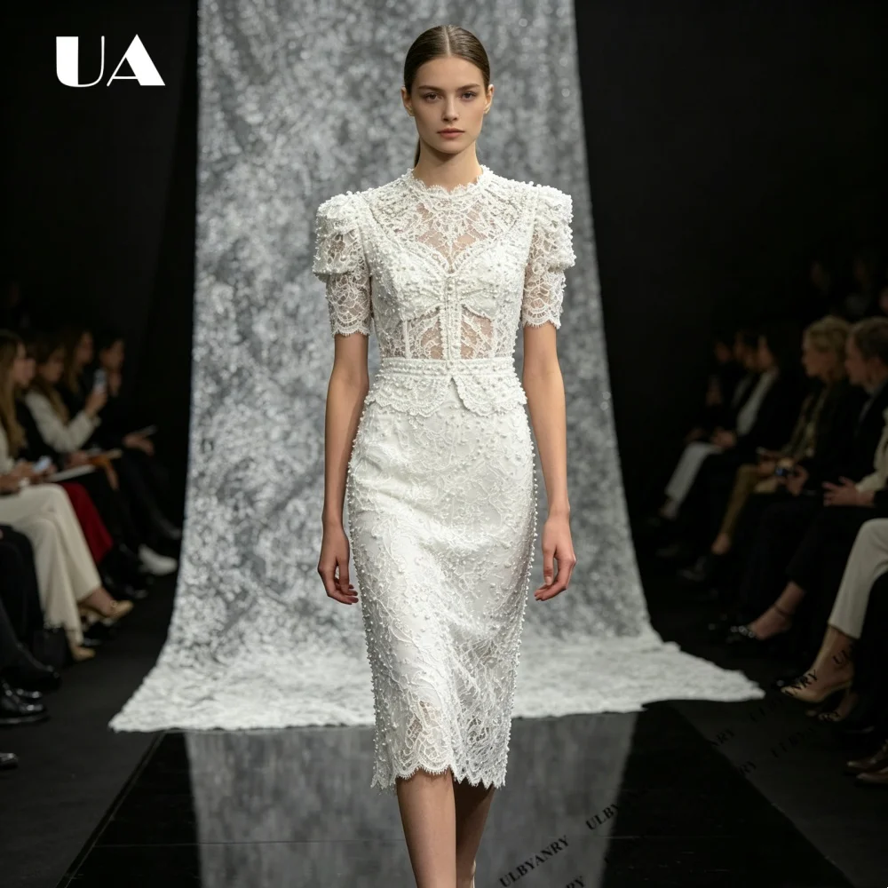 2026 New Exquisite Lace Embroidery Puff Sleeve Evening Dress for Woman, Formal O-neck Prom Dress, Customized Midi Party Dress
2026 New Exquisite Lace Embroidery Puff Sleeve Evening Dress for Woman, Formal O-neck Prom Dress, Customized Midi Party Dress