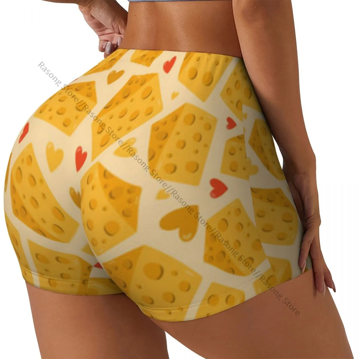 Spandex Yoga Shorts for Women Cute Cheese And Hearts Workout Booty Shorts
Spandex Yoga Shorts for Women Cute Cheese And Hearts Workout Booty Shorts