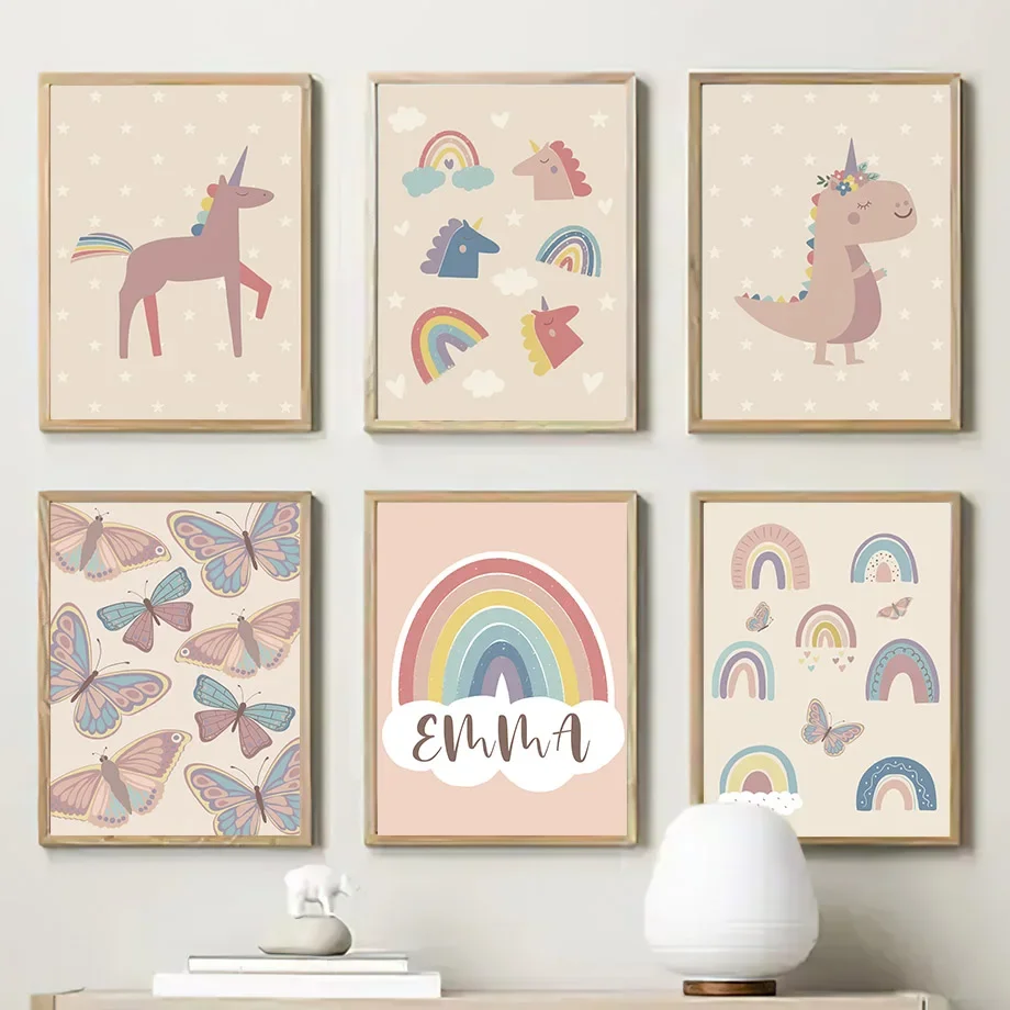Boho Colorful Dinosaur Horse Butterfly Rainbow Wall Art Posters Prints Cartoon Pictures Kids Room Decor Nursery Canvas Painting 
Boho Colorful Dinosaur Horse Butterfly Rainbow Wall Art Posters Prints Cartoon Pictures Kids Room Decor Nursery Canvas Painting