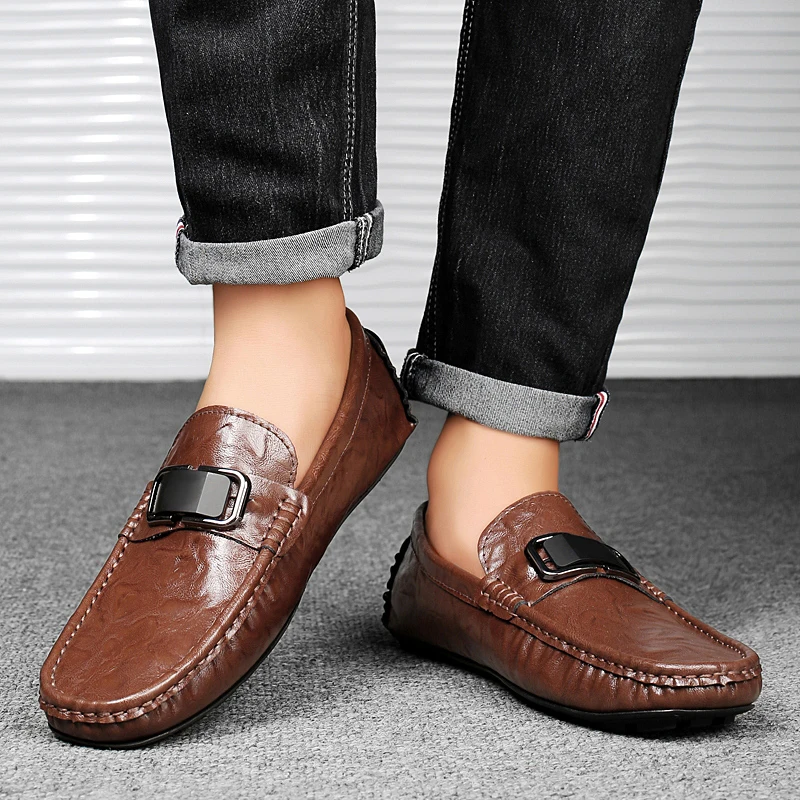 Luxury Brand Men's Business Casual Shoes Genuine Leather Comfortable Loafers Handmade Slip-On Flats Leisure Walk Shoes Mocasines
Luxury Brand Men's Business Casual Shoes Genuine Leather Comfortable Loafers Handmade Slip-On Flats Leisure Walk Shoes Mocasines