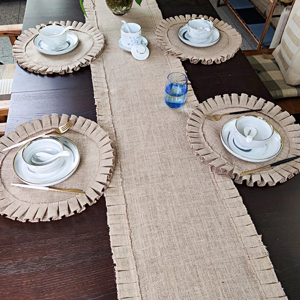 2Pcs Retro Round Jute Placemats Heat-Resistant Rustic Decorative Dining Table Mats Insulated Washable Party Placemats
2Pcs Retro Round Jute Placemats Heat-Resistant Rustic Decorative Dining Table Mats Insulated Washable Party Placemats