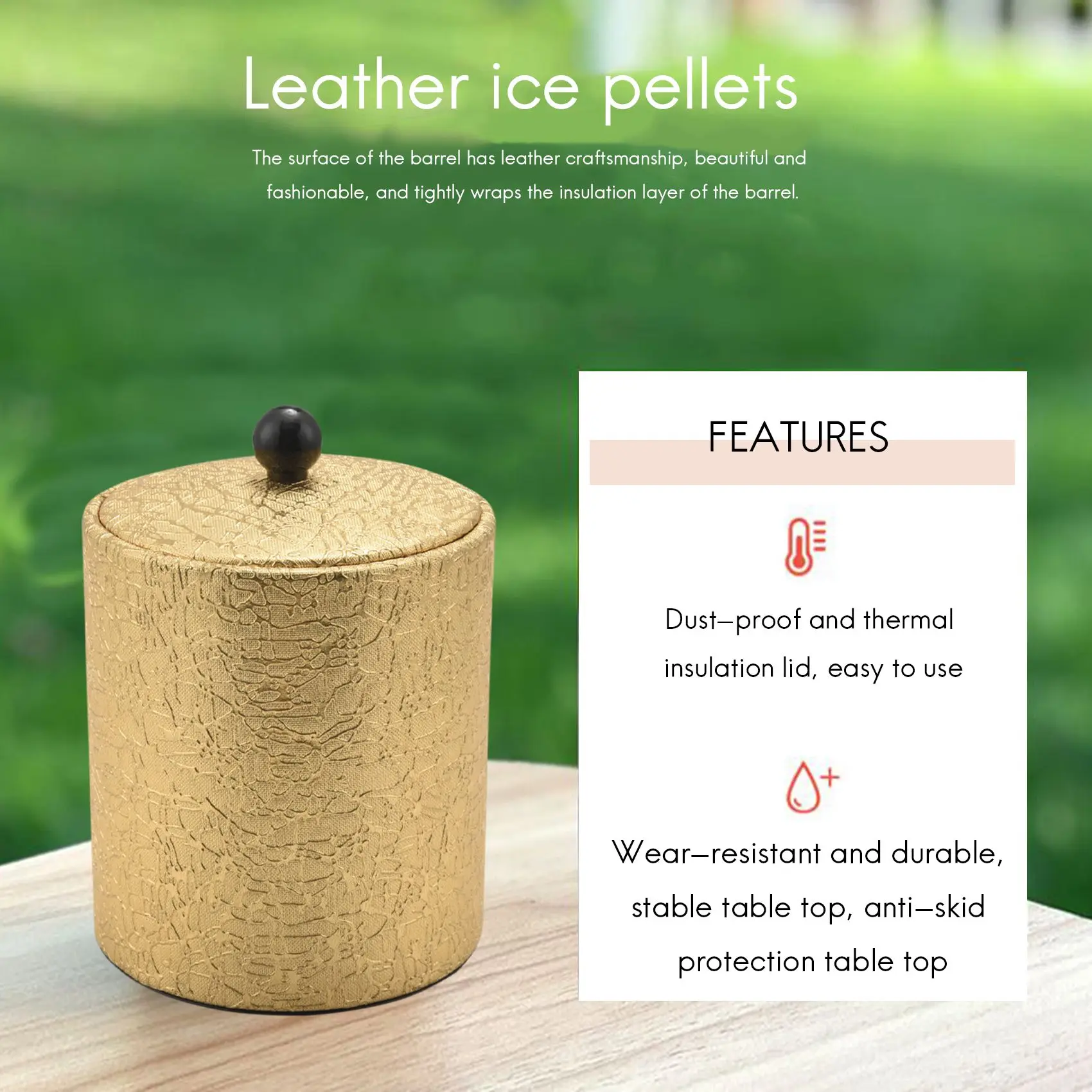 New 1.3L Stainless Steel Ice Bucket Leather Ice Bucket European Style Wine Red Wine Bar KTV Supplies Champagne Bucket, A
New 1.3L Stainless Steel Ice Bucket Leather Ice Bucket European Style Wine Red Wine Bar KTV Supplies Champagne Bucket, A