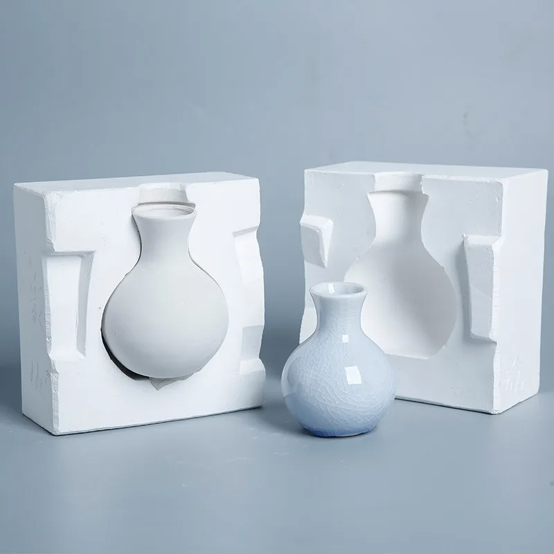 Pottery gypsum mold small vase grouting model pouring mold tool like leg bottle handmade DIY
Pottery gypsum mold small vase grouting model pouring mold tool like leg bottle handmade DIY