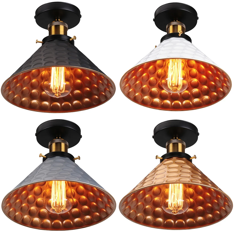 E27 Retro Ceiling Light Loft Bedroom Indoor Iron Vintage Ceiling Lamp for Living Room Corridor Aisle Home Decroration 110V 220V
E27 Retro Ceiling Light Loft Bedroom Indoor Iron Vintage Ceiling Lamp for Living Room Corridor Aisle Home Decroration 110V 220V