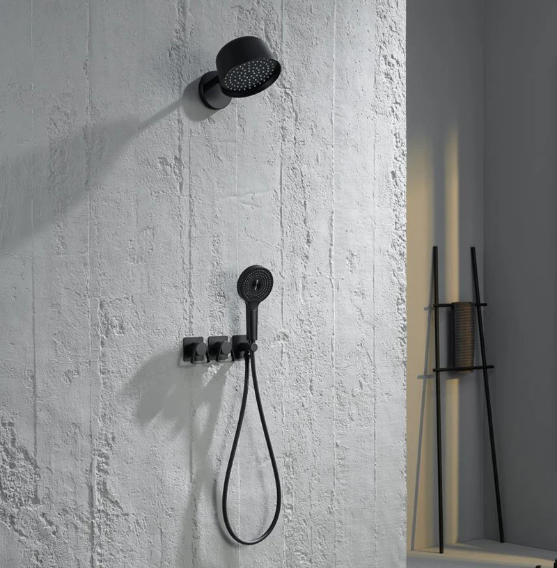 Matte black Bathroom Shower Faucet Set 2 Way Rainfall Bathtub Mixer Hot Cold Water Mixed Tap Wall Mounted Embedded Box shower
Matte black Bathroom Shower Faucet Set 2 Way Rainfall Bathtub Mixer Hot Cold Water Mixed Tap Wall Mounted Embedded Box shower