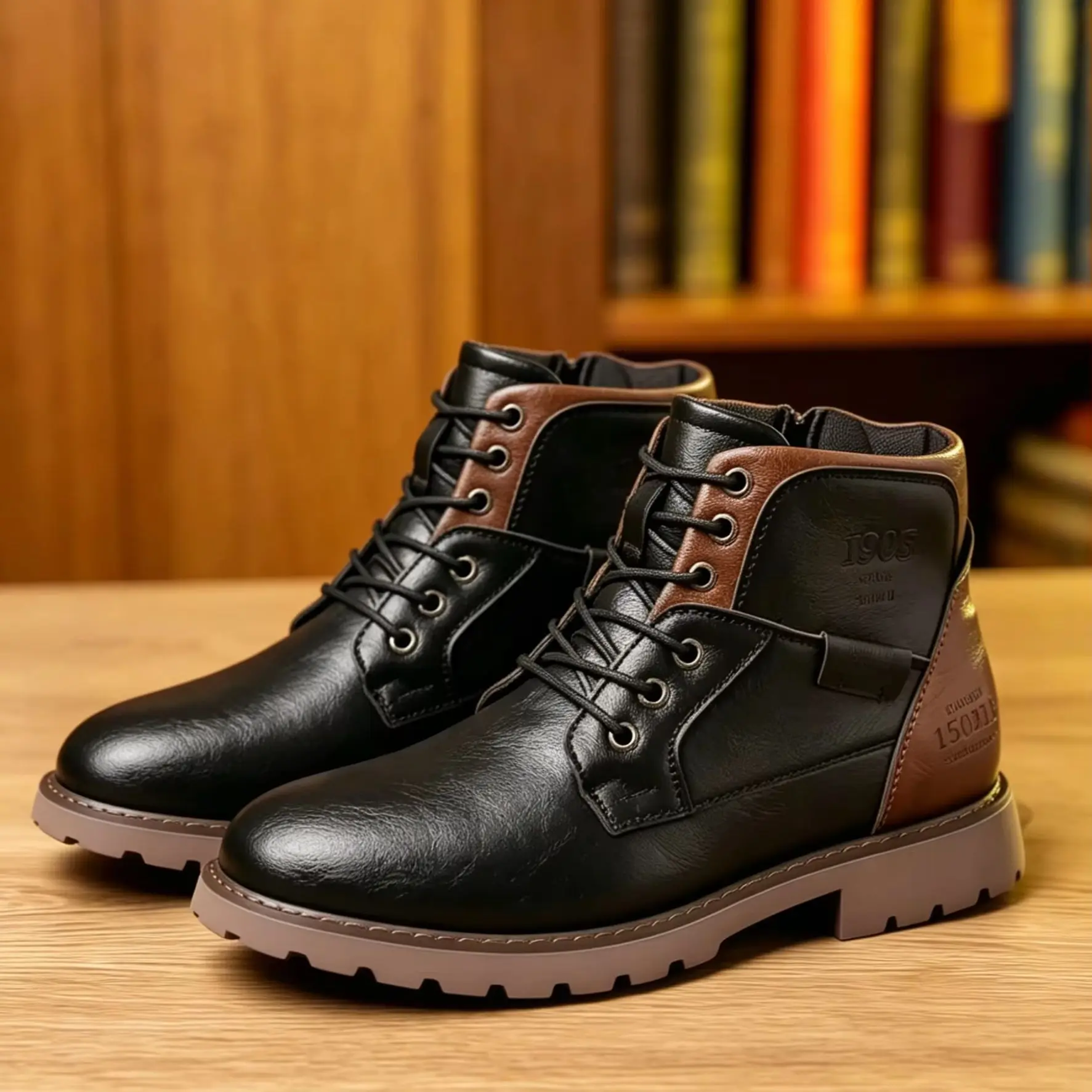 Leather Men Ankle Boots High Top Shoes Outdoor Work Casual Shoes Motorcycle Military Combat Boots Fashion Autumn Brown
Leather Men Ankle Boots High Top Shoes Outdoor Work Casual Shoes Motorcycle Military Combat Boots Fashion Autumn Brown