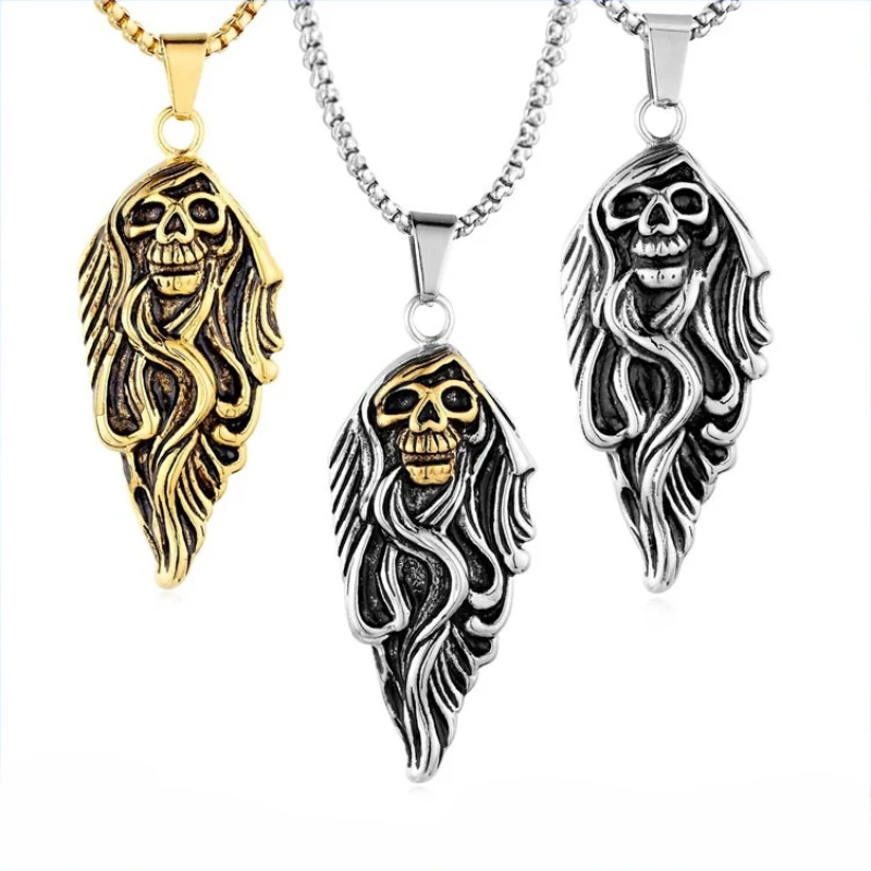 CHUANGCHENG Trend Stainless Steel Skull Trend Men's Pendant Men's Necklace Chains
CHUANGCHENG Trend Stainless Steel Skull Trend Men's Pendant Men's Necklace Chains