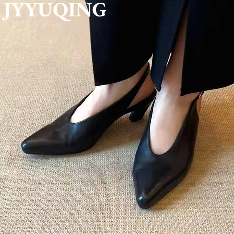 High Heels Sandals Women Pointed Toe Shoes Slingback 2025 Elegant Slippers Summer Dress Shoes Office Pumps Leather Sandalias
High Heels Sandals Women Pointed Toe Shoes Slingback 2025 Elegant Slippers Summer Dress Shoes Office Pumps Leather Sandalias
