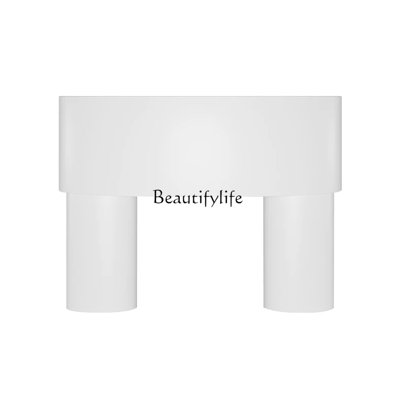 Nordic simple entrance entrance table white paint entrance decoration table customization 
Nordic simple entrance entrance table white paint entrance decoration table customization