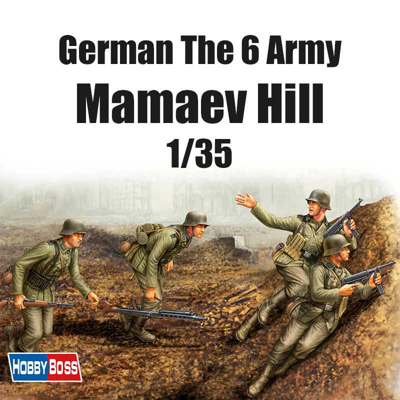 Комплект пластиковой собранной модели Trumpeter 84415, немецкая армия 6, «Mamaev Hill», 1/35
Комплект пластиковой собранной модели Trumpeter 84415, немецкая армия 6, «Mamaev Hill», 1/35