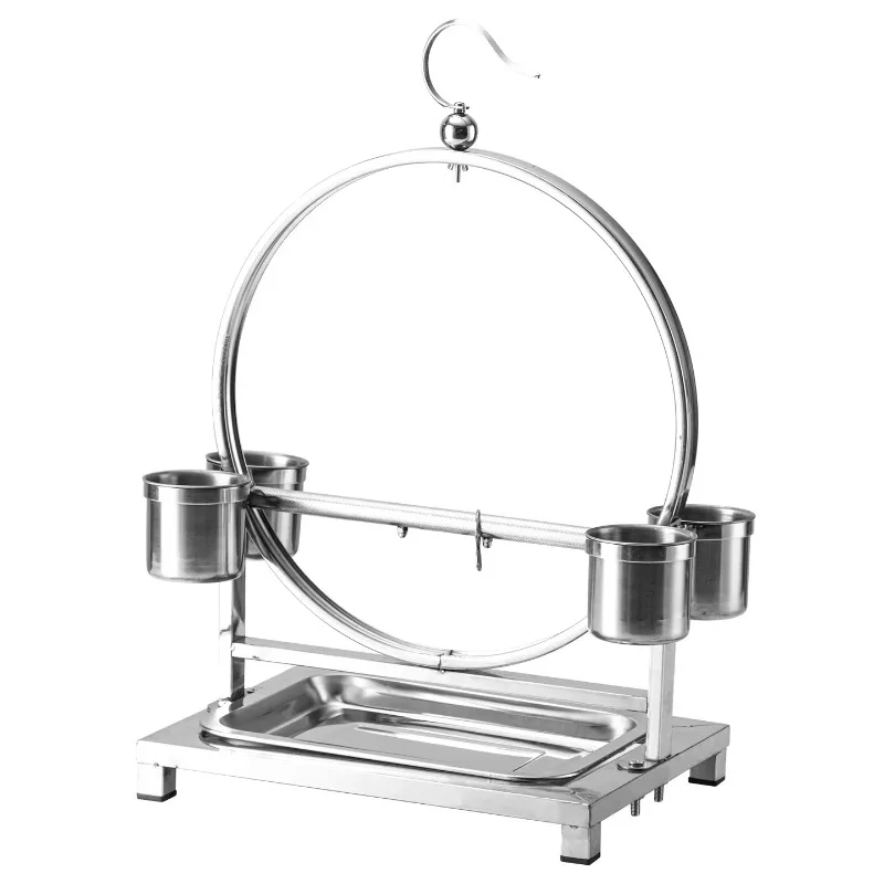 Budgerigar and Cockatiel Stainless Steel Bird Stand Sturdy and Durable Bird Stand/Hanger/Cage Round Parrot Stand
Budgerigar and Cockatiel Stainless Steel Bird Stand Sturdy and Durable Bird Stand/Hanger/Cage Round Parrot Stand