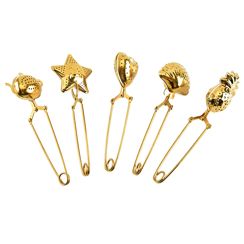 5pcs Strainer Tea Strainer Infuser Stainless Steel Tea Infuser Golden Heat Cold Resistant Kitchen Bar Accessories
5pcs Strainer Tea Strainer Infuser Stainless Steel Tea Infuser Golden Heat Cold Resistant Kitchen Bar Accessories