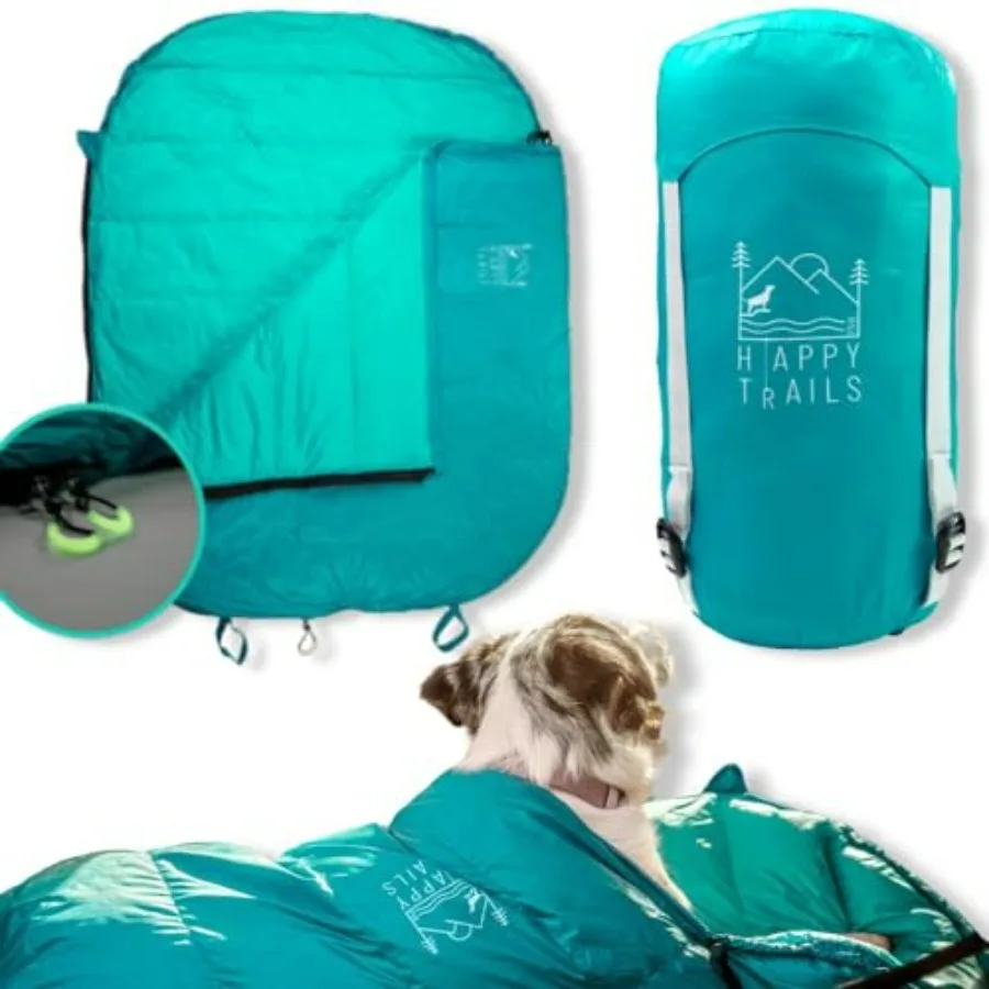 Glacial Blue Ultralight Dog Sleeping Bag with Packable Bed for Hiking, Camping and Outdoor Travel - Medium Size
Glacial Blue Ultralight Dog Sleeping Bag with Packable Bed for Hiking, Camping and Outdoor Travel - Medium Size