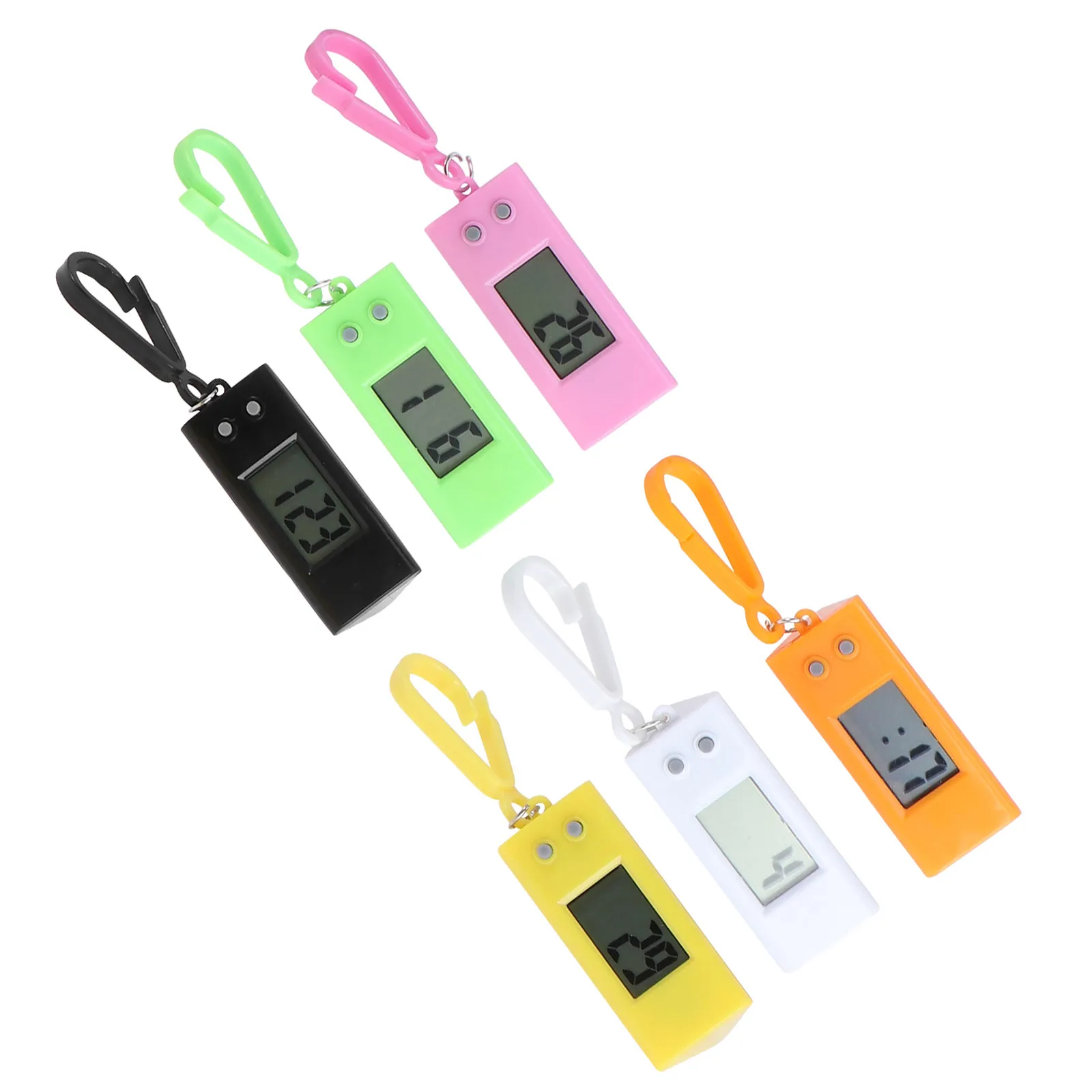 6Pcs Electronic Keychain Digital Watches Small Portable Pocket Watches Hanging Watch for Students Examination Use
6Pcs Electronic Keychain Digital Watches Small Portable Pocket Watches Hanging Watch for Students Examination Use