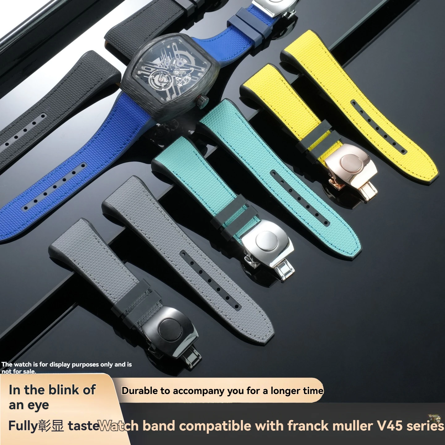 For Franck Muller V45 Yacht Collection Watches: High-Quality Blue FMK Fluorocarbon Rubber Waterproof Watch Strap
For Franck Muller V45 Yacht Collection Watches: High-Quality Blue FMK Fluorocarbon Rubber Waterproof Watch Strap
