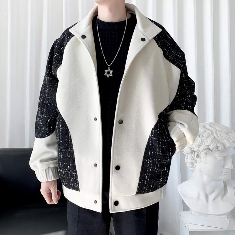 Thiened Autumn Spring Men's Woolen Jaet Casual Briti Sle Preppy Men's Clothing Comfortable Fit Long Sve Coat
Thiened Autumn Spring Men's Woolen Jaet Casual Briti Sle Preppy Men's Clothing Comfortable Fit Long Sve Coat