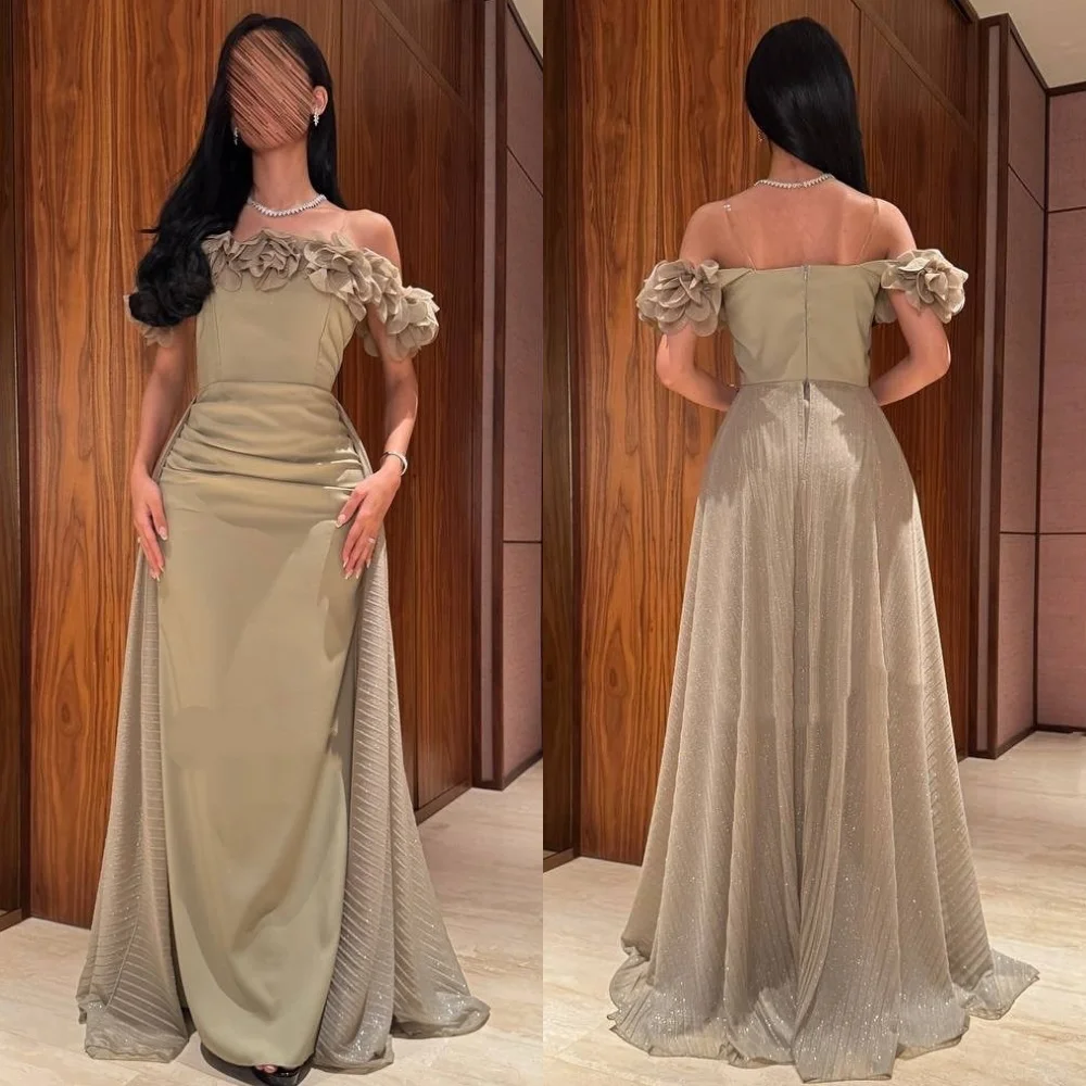 Customized Intricate Fashion Jersey Handmade Flower Pleat Mermaid Off-the-shoulder Long Dresses Bespoke Occasion Dresses Formal
Customized Intricate Fashion Jersey Handmade Flower Pleat Mermaid Off-the-shoulder Long Dresses Bespoke Occasion Dresses Formal