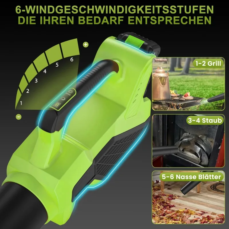 【Premium】15000RPM Brushless Electric Leaf Blower 6-speed Cordless Blowing Leaf Dust Snow Clean Lawn Care High Power Tool For Gar
【Premium】15000RPM Brushless Electric Leaf Blower 6-speed Cordless Blowing Leaf Dust Snow Clean Lawn Care High Power Tool For Gar