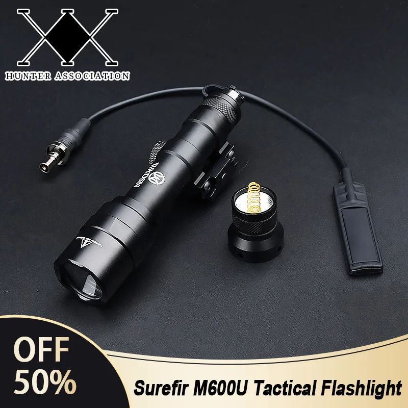 Tactical Airsoft Surefir M600U Flashlight Pressure Tail Cover With Moment Switch Fit 20mm Rail Hunting Weapon LED Scout Light
Tactical Airsoft Surefir M600U Flashlight Pressure Tail Cover With Moment Switch Fit 20mm Rail Hunting Weapon LED Scout Light