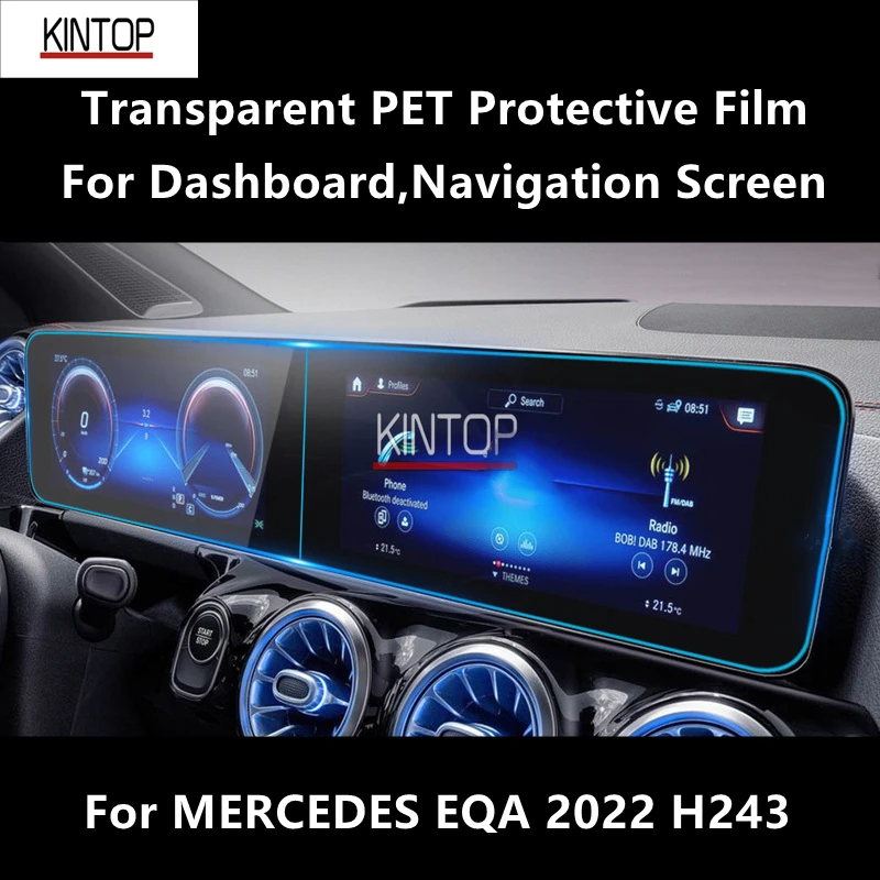 For MERCEDES EQA 2022 H243 Dashboard,Navigation Screen Transparent PET Protective Film Anti-scratch Repair Film Accessories
For MERCEDES EQA 2022 H243 Dashboard,Navigation Screen Transparent PET Protective Film Anti-scratch Repair Film Accessories