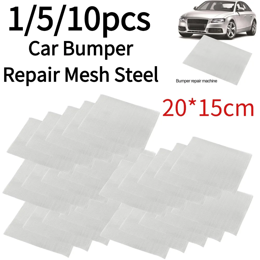 1-10PCS Car Bumper Repair Mesh Steel 20*15cm Silver Bumper Plastic Welding Repair Net Patch for Bumper Body Kit Hood Vent Repair
1-10PCS Car Bumper Repair Mesh Steel 20*15cm Silver Bumper Plastic Welding Repair Net Patch for Bumper Body Kit Hood Vent Repair