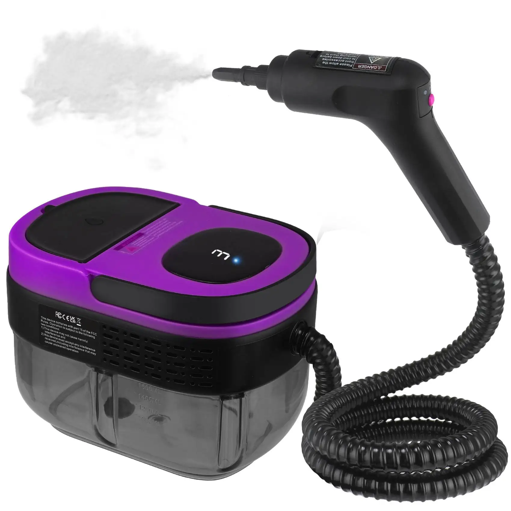 New automatic handle switch high temperature steam cleaner 1600ML large capacity pressure housekeeping cleaning
New automatic handle switch high temperature steam cleaner 1600ML large capacity pressure housekeeping cleaning