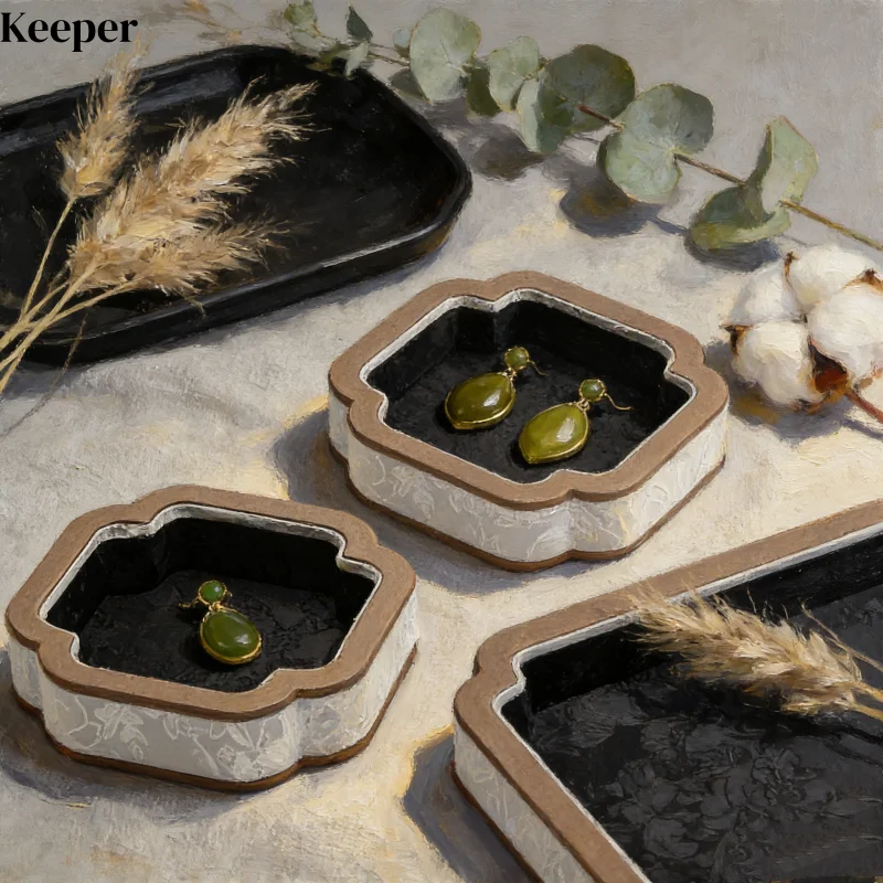 Chinese Style Jewelry Display Tray for Vanity, Home Counter Organizer for Bracelet Ring Earring Necklace, Bedroom Decor & Live P
Chinese Style Jewelry Display Tray for Vanity, Home Counter Organizer for Bracelet Ring Earring Necklace, Bedroom Decor & Live P