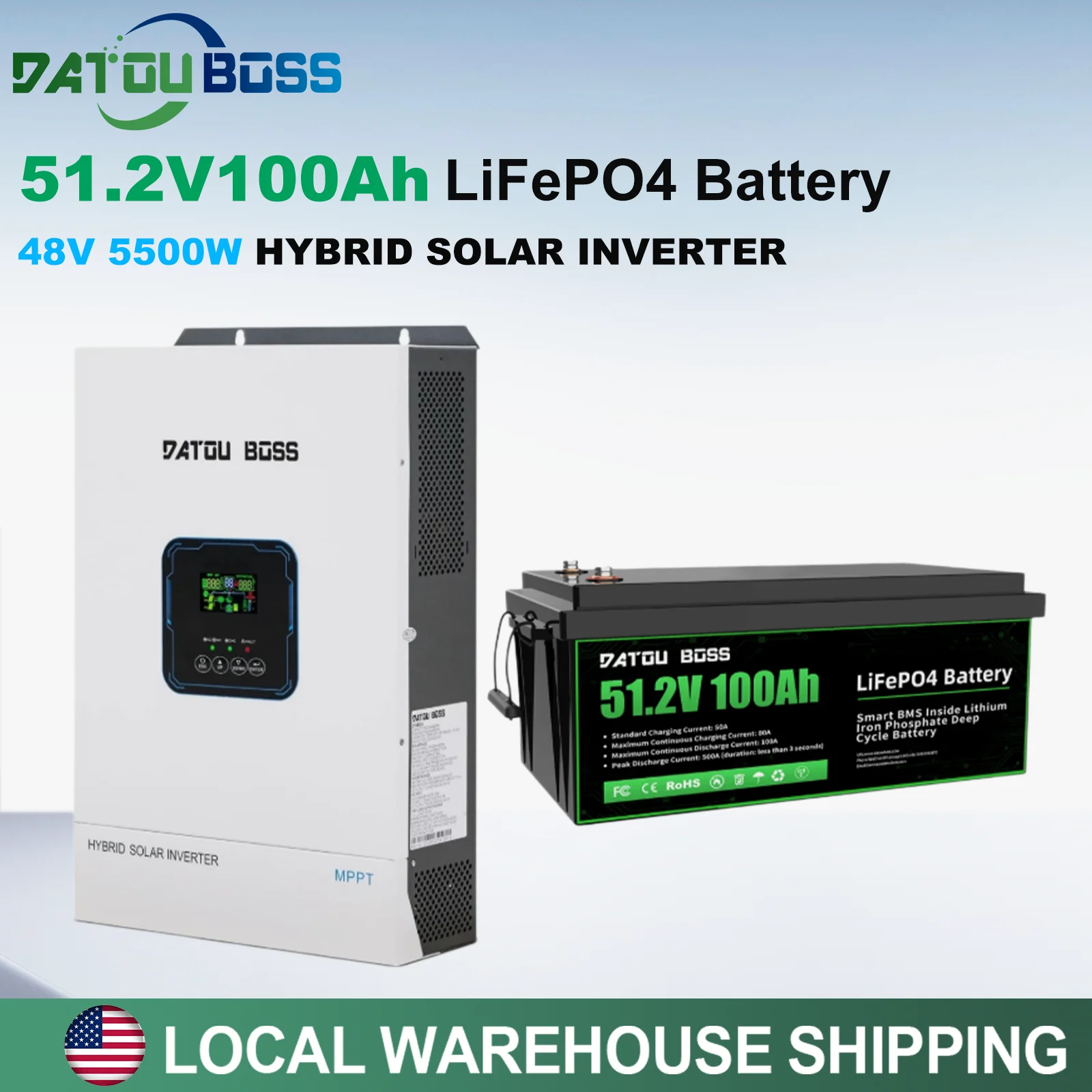 DATOUBOSS 51.2V 314Ah Lithium Battery 16.07KWh Battery Capacity Solar Priority Mode EfficientEnergy Utilization for RV Solar
DATOUBOSS 51.2V 314Ah Lithium Battery 16.07KWh Battery Capacity Solar Priority Mode EfficientEnergy Utilization for RV Solar