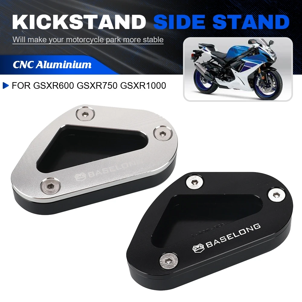 For Suzuki GSXR600 GSXR750 GSXR1000 GSX-R600/750/1000 Motorcycle CNC Accessories Extension Pad Support Kickstand Foot Side Stand
For Suzuki GSXR600 GSXR750 GSXR1000 GSX-R600/750/1000 Motorcycle CNC Accessories Extension Pad Support Kickstand Foot Side Stand