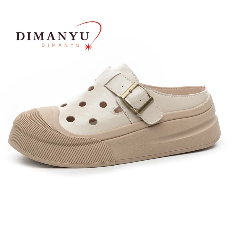 DIMANYU Women Slippers Genuine Leather 2025 Summer New Casual Eyelet Slippers Women Platform Hollow One Foot Slippers Women
DIMANYU Women Slippers Genuine Leather 2025 Summer New Casual Eyelet Slippers Women Platform Hollow One Foot Slippers Women
