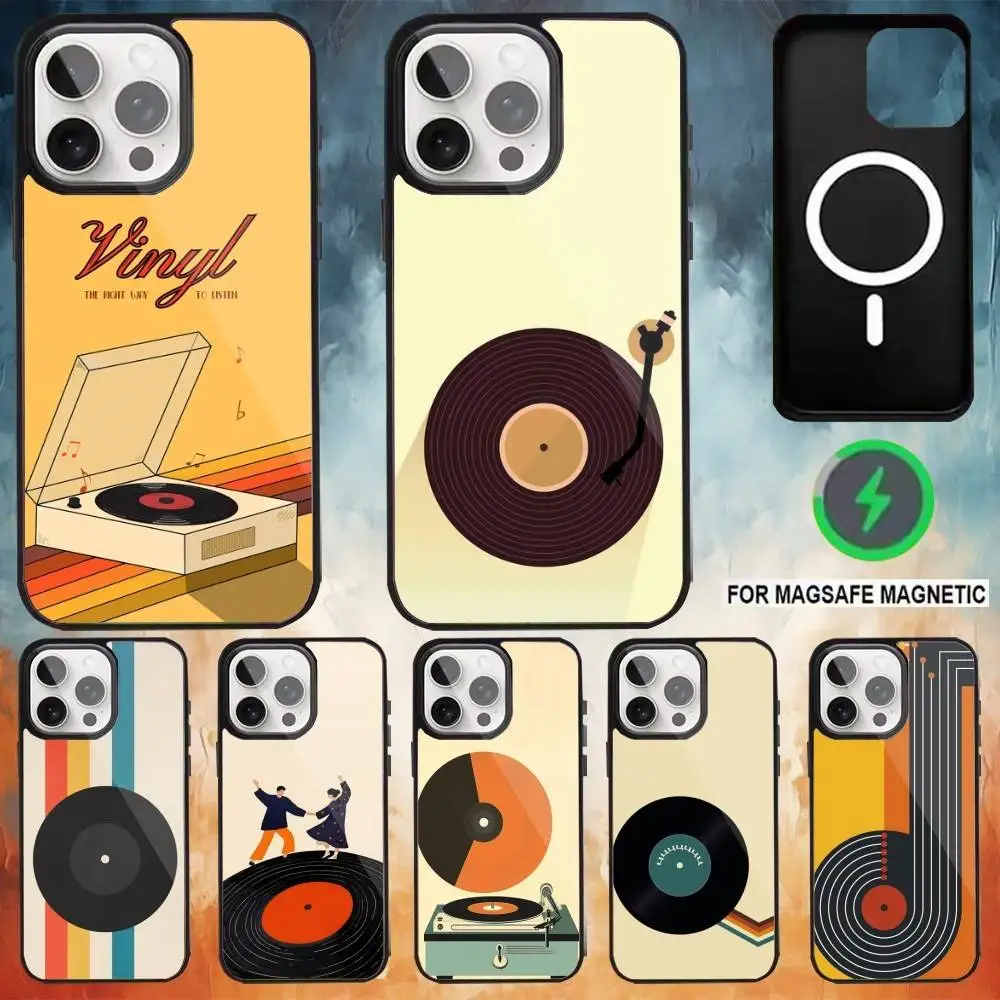 Retro Vinyl Record Print Phone Case For iPhone 17 16 15 14 13 12 Pro Max Plus for Magsafe Mirror Wireless Magnetic Cover
Retro Vinyl Record Print Phone Case For iPhone 17 16 15 14 13 12 Pro Max Plus for Magsafe Mirror Wireless Magnetic Cover