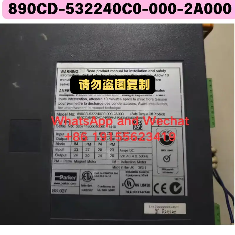 Used 890CD-532240C0-000-2A000 Driver Functional test OK
Used 890CD-532240C0-000-2A000 Driver Functional test OK
