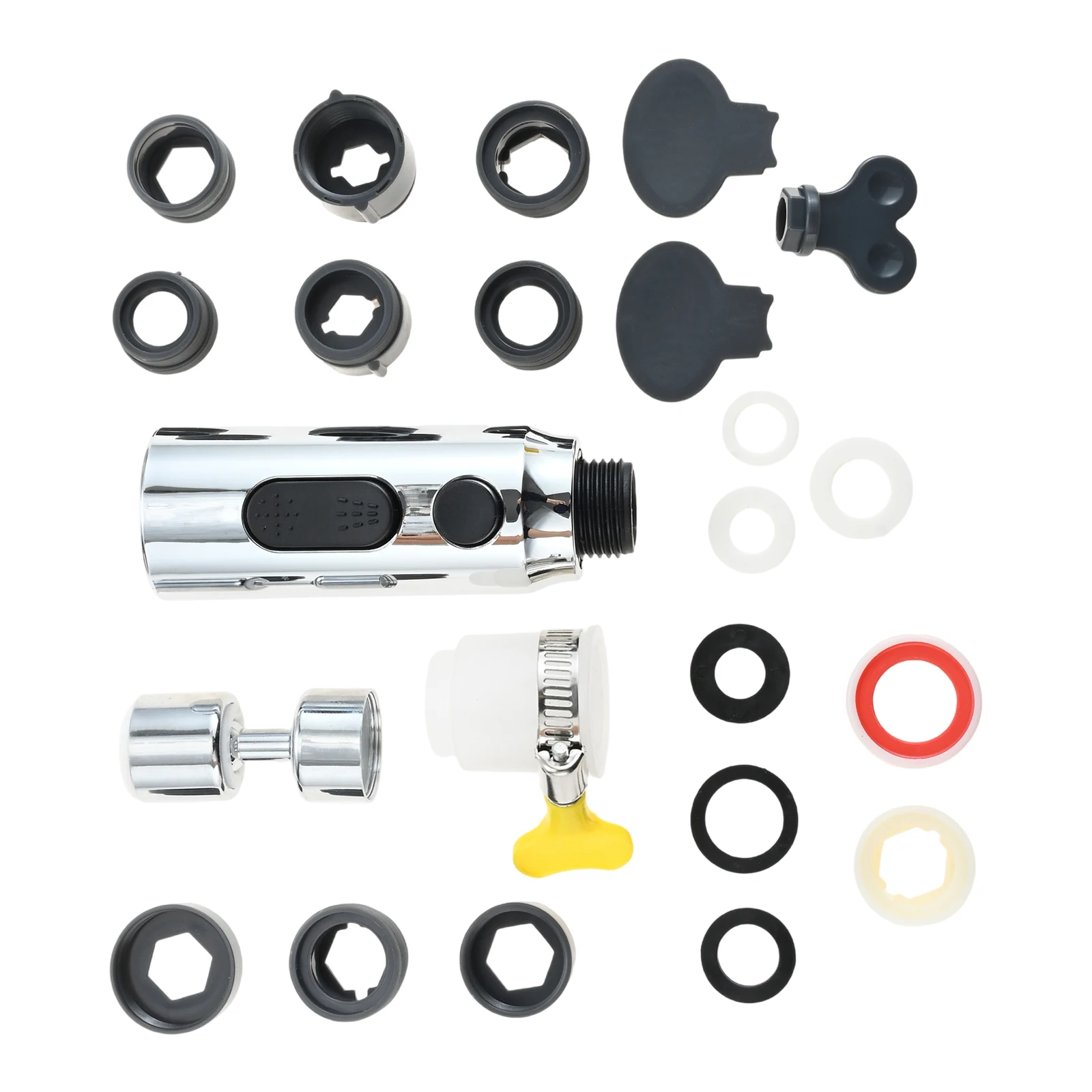 3-Function Kitchen Sink Spray Nozzle Pull Down Faucet Head with Adapters Tap Aerator Sprayer Replacement Adapter Accessories
3-Function Kitchen Sink Spray Nozzle Pull Down Faucet Head with Adapters Tap Aerator Sprayer Replacement Adapter Accessories