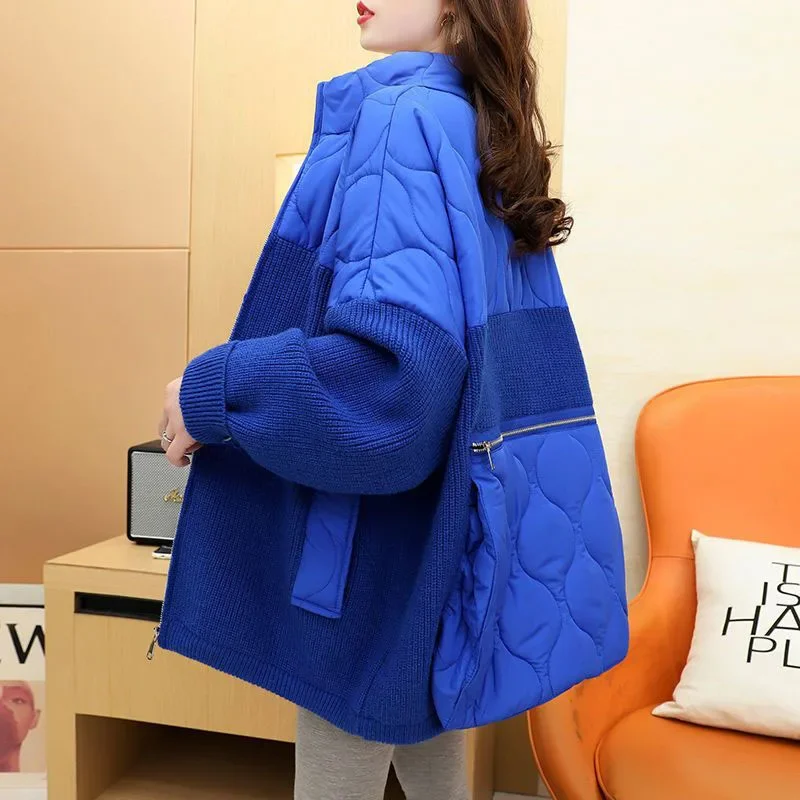Women's Oversized Splicing Down Cotton Coat, Thick Warm Jacket, Loose Knitted Padded Jacket, 6XL, Autumn, Winter, JJ603
Women's Oversized Splicing Down Cotton Coat, Thick Warm Jacket, Loose Knitted Padded Jacket, 6XL, Autumn, Winter, JJ603