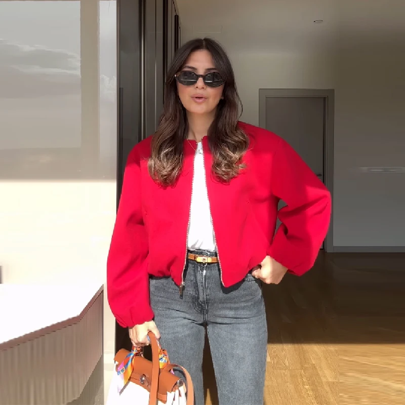 Модная универсальная куртка-пилот, однотонная, мягкая, удобная, на короткое пальто, стильная, модная, осень 202, женская уличная одежда
Модная универсальная куртка-пилот, однотонная, мягкая, удобная, на короткое пальто, стильная, модная, осень 202, женская уличная одежда