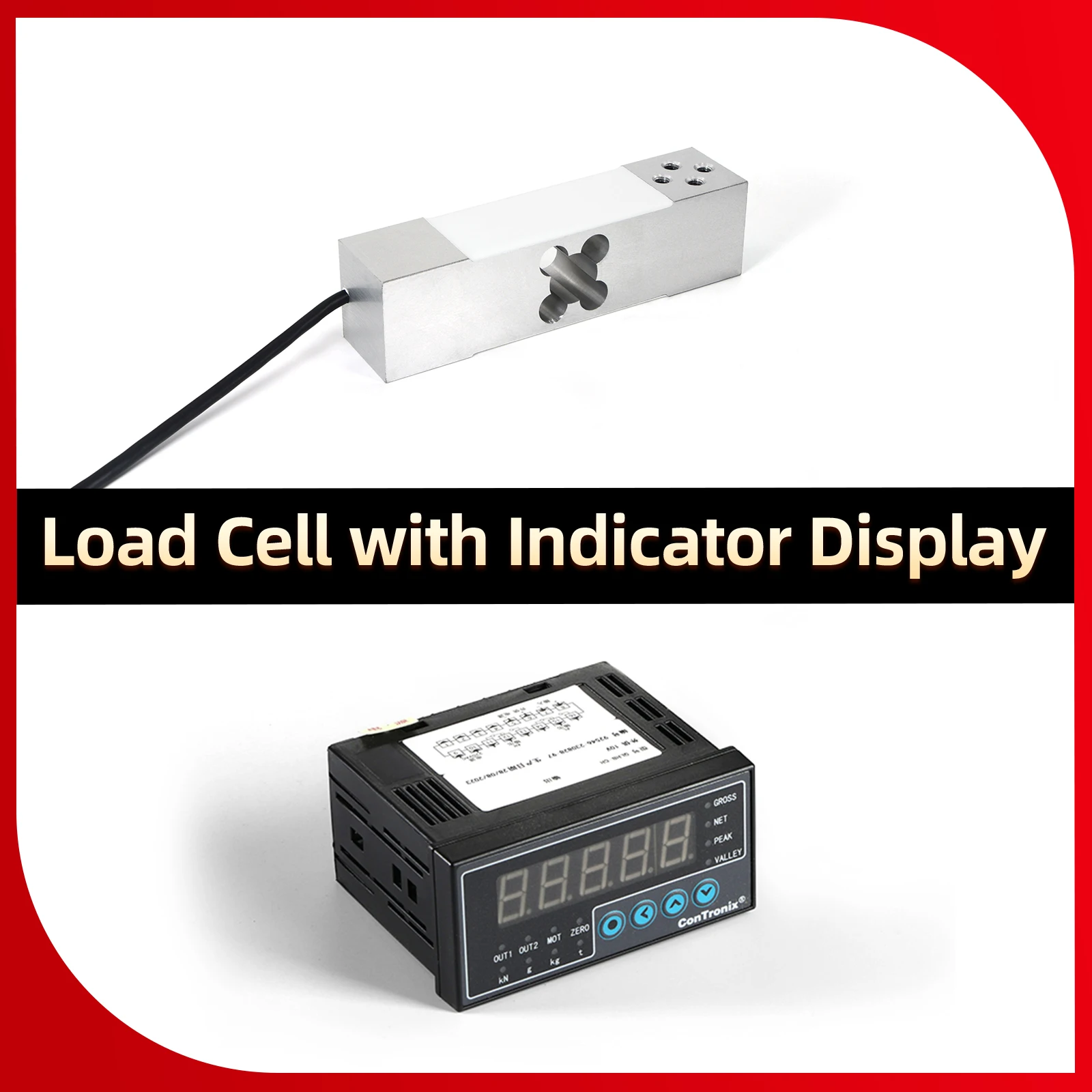 Load Cell Sensor+Indicator Display,Aluminum Alloy,Testing Tensile And Compressive Forces,100kg 200kg 300kg
Load Cell Sensor+Indicator Display,Aluminum Alloy,Testing Tensile And Compressive Forces,100kg 200kg 300kg