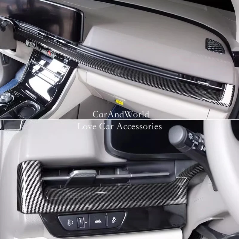 Carbon Fiber Center Control Strips Cover Air Condition Vent Frame Trims Car Interior Accessories For Kia Carnival KA4 2021-2025
Carbon Fiber Center Control Strips Cover Air Condition Vent Frame Trims Car Interior Accessories For Kia Carnival KA4 2021-2025