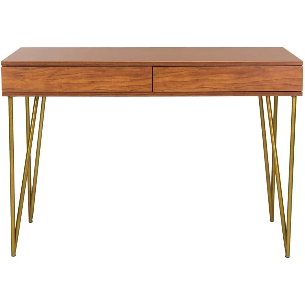 Modern natural pine and gold dual tone office desk for home office
Modern natural pine and gold dual tone office desk for home office