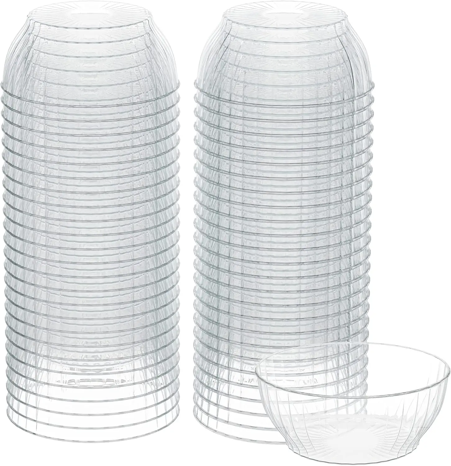 6 Oz Clear Plastic Bowls 50 Pack Heavy Duty Disposable Dessert Bowls for Ice Cream, Salsa, Parties
6 Oz Clear Plastic Bowls 50 Pack Heavy Duty Disposable Dessert Bowls for Ice Cream, Salsa, Parties