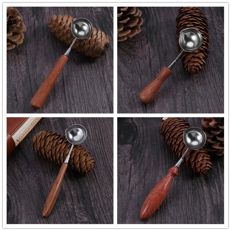 High-grade Stainless Steel Spoon Paint Spoon Sealing Wax Spoon Special for Seal with a Wood Handle (12x2.8cm)
High-grade Stainless Steel Spoon Paint Spoon Sealing Wax Spoon Special for Seal with a Wood Handle (12x2.8cm)
