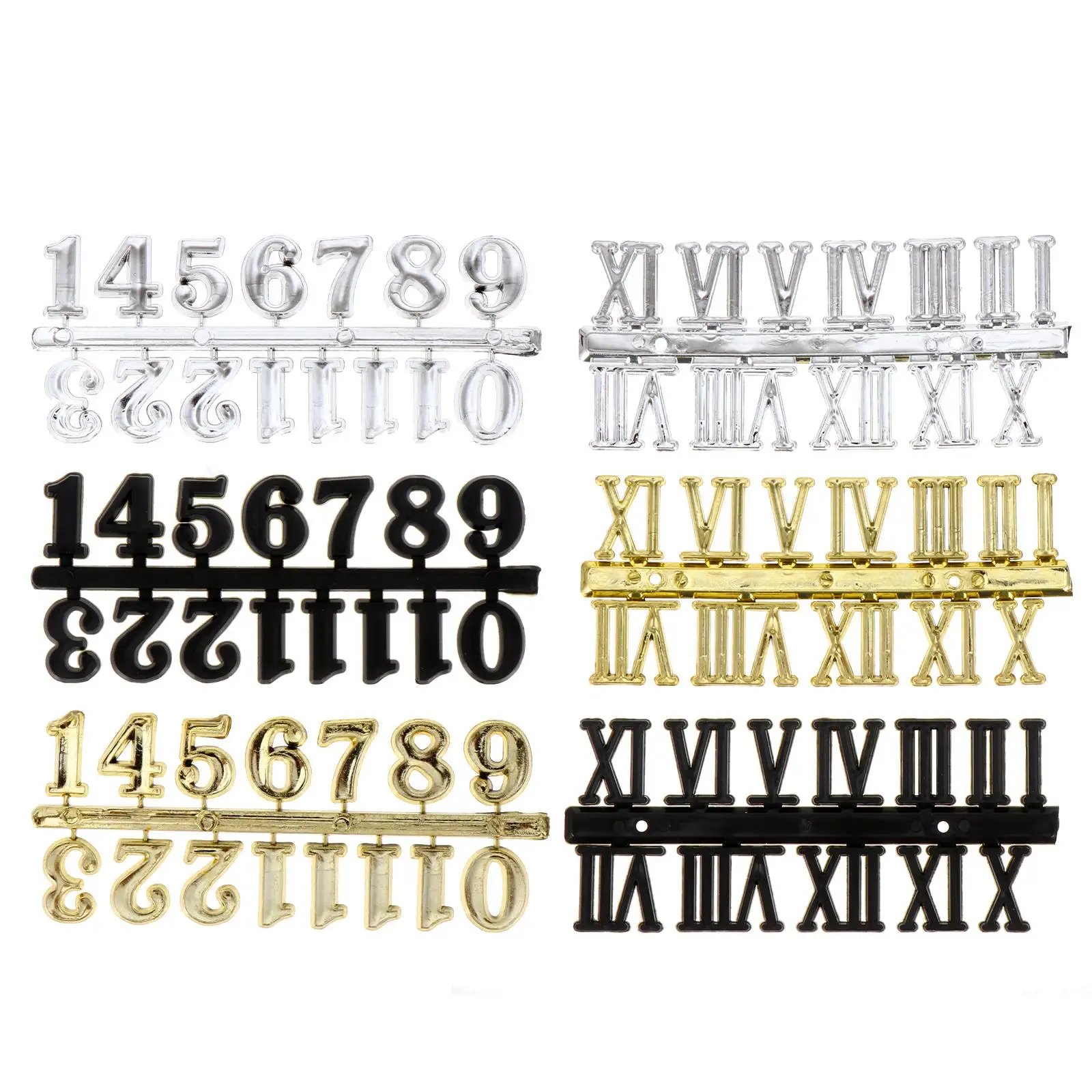 6 Pcs Wall Clock Accessories Replacement Number Vintage DIY Digital Roman for Numerals
6 Pcs Wall Clock Accessories Replacement Number Vintage DIY Digital Roman for Numerals
