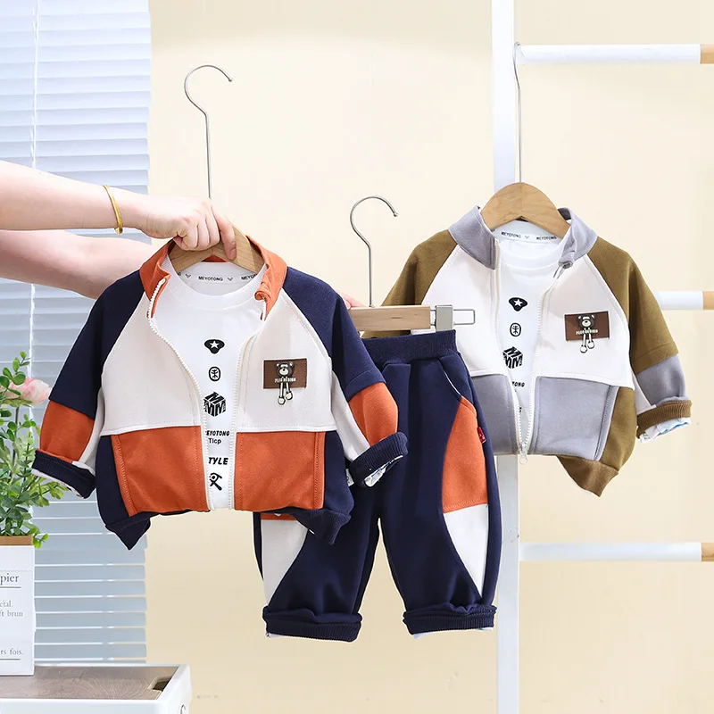 Boys Clothing Sets Spring Autumn 2024 Children Coats T-shirts Pants 3pcs Sports Suit For Baby Tracksuits Kids Jogging Outfits 5Y
Boys Clothing Sets Spring Autumn 2024 Children Coats T-shirts Pants 3pcs Sports Suit For Baby Tracksuits Kids Jogging Outfits 5Y