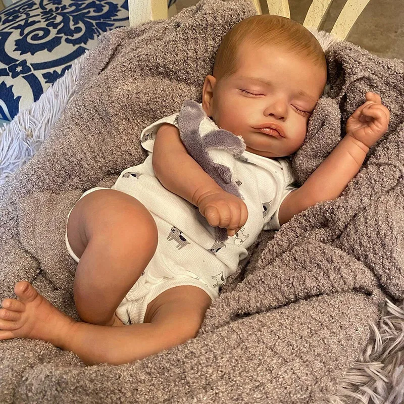 49CM Reborn Sleeping Polular Rosalie Soft Hand-Drawing Hair 3D Skin Tone with Veins Collectible Art Doll
49CM Reborn Sleeping Polular Rosalie Soft Hand-Drawing Hair 3D Skin Tone with Veins Collectible Art Doll