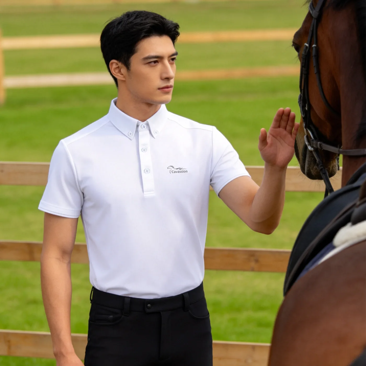 Cavassion Equestrian T-shirt - Classic Men's Riding Apparel, Minimalist Design, Quick-dry & Breathable
Cavassion Equestrian T-shirt - Classic Men's Riding Apparel, Minimalist Design, Quick-dry & Breathable
