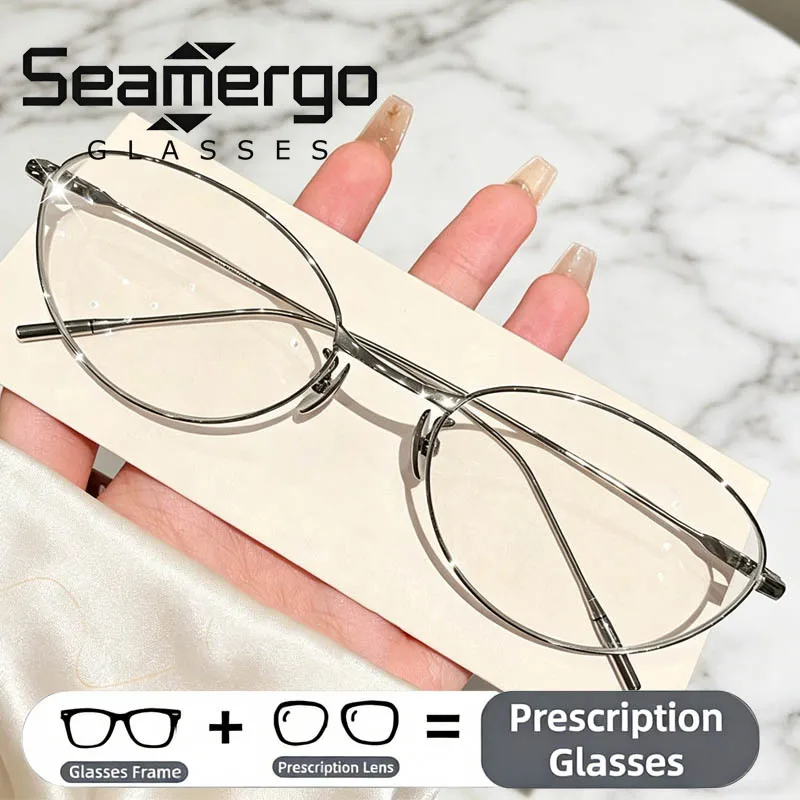 SEMAERGO Round Prescription Glasses for Women Fashion Style Customized Reading Glasses Men Retro Myopia Presbyopia Lenses
SEMAERGO Round Prescription Glasses for Women Fashion Style Customized Reading Glasses Men Retro Myopia Presbyopia Lenses