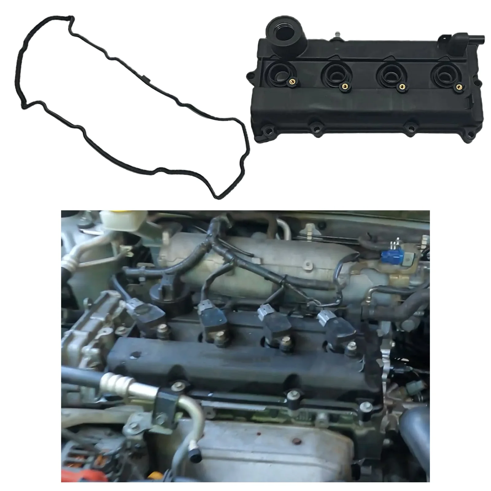13264-8H303 Engine Valve Cover with Gasket Fit for QR25DE 2.5L Murano 2004-2008 & QR20DE X-Trail T30 2001-2013
13264-8H303 Engine Valve Cover with Gasket Fit for QR25DE 2.5L Murano 2004-2008 & QR20DE X-Trail T30 2001-2013