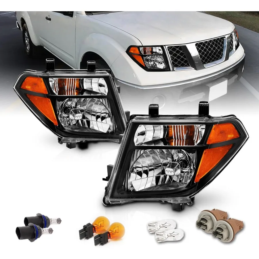 Black Replacement Headlight Set For 05-08 Frontier / 05-07 Pathfinder - Driver and Passenger
Black Replacement Headlight Set For 05-08 Frontier / 05-07 Pathfinder - Driver and Passenger