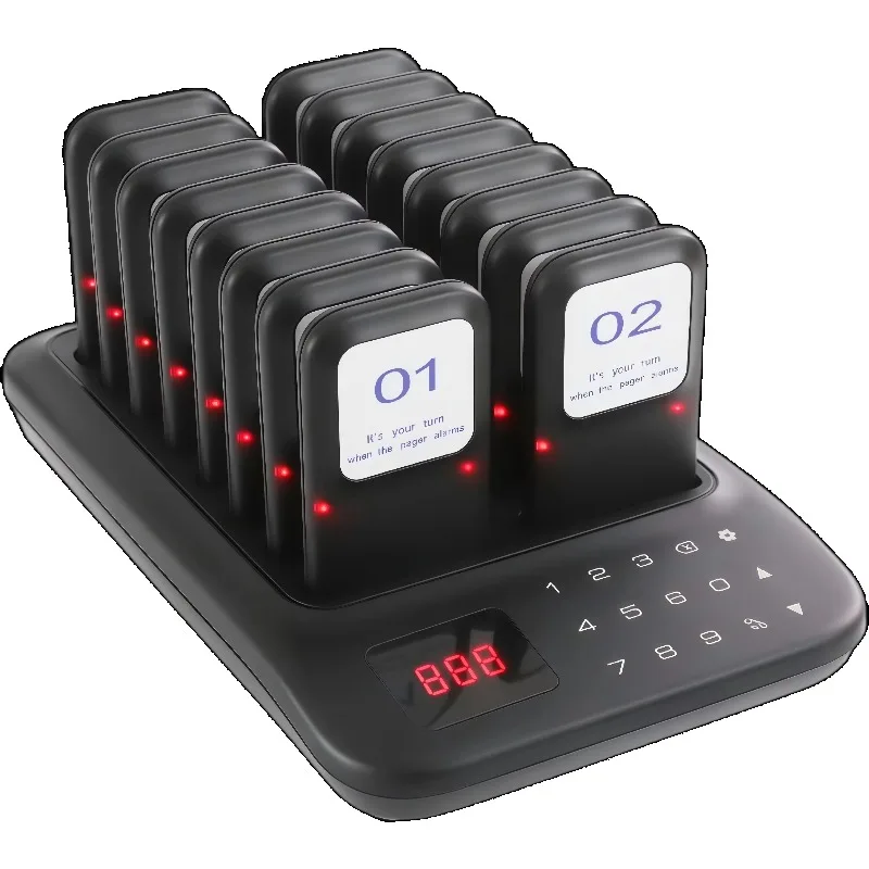 Wireless Calling System Restaurant Pager System Guest Queue Pagers for Customer Food Truck Church Nursery Clinic Coffee Shop Bar
Wireless Calling System Restaurant Pager System Guest Queue Pagers for Customer Food Truck Church Nursery Clinic Coffee Shop Bar