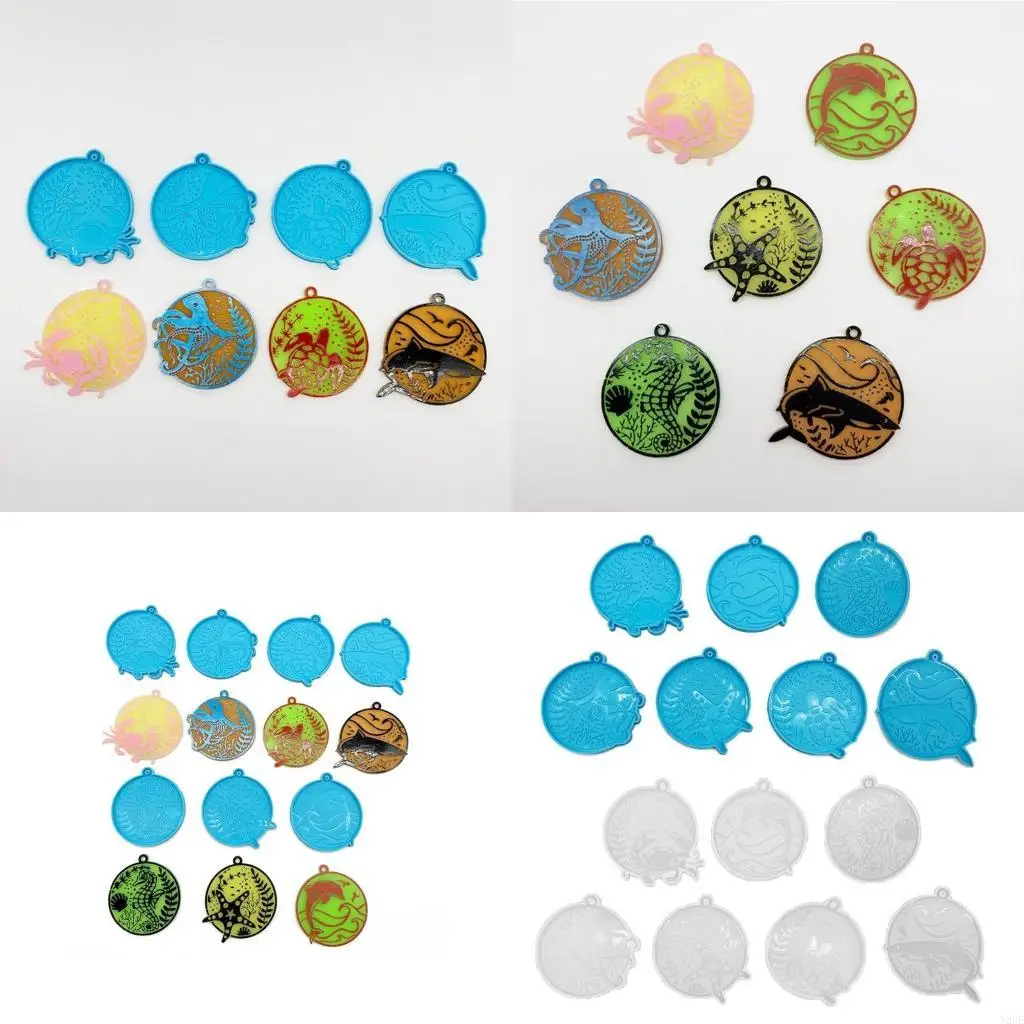 N2UE 7Pcs Ocean Keychain Mold Set Unique Chains Pendant Resin Mould Marine Creatures DIY Silicone Molds for Craft Lovers
N2UE 7Pcs Ocean Keychain Mold Set Unique Chains Pendant Resin Mould Marine Creatures DIY Silicone Molds for Craft Lovers